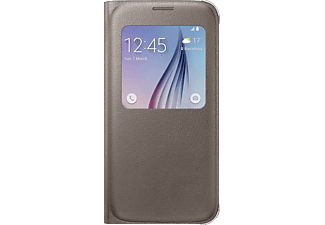 SAMSUNG GALAXY S6 S View Cover (PU), or - Sacoche pour smartphone (Convient pour le modèle: Samsung Galaxy S6)