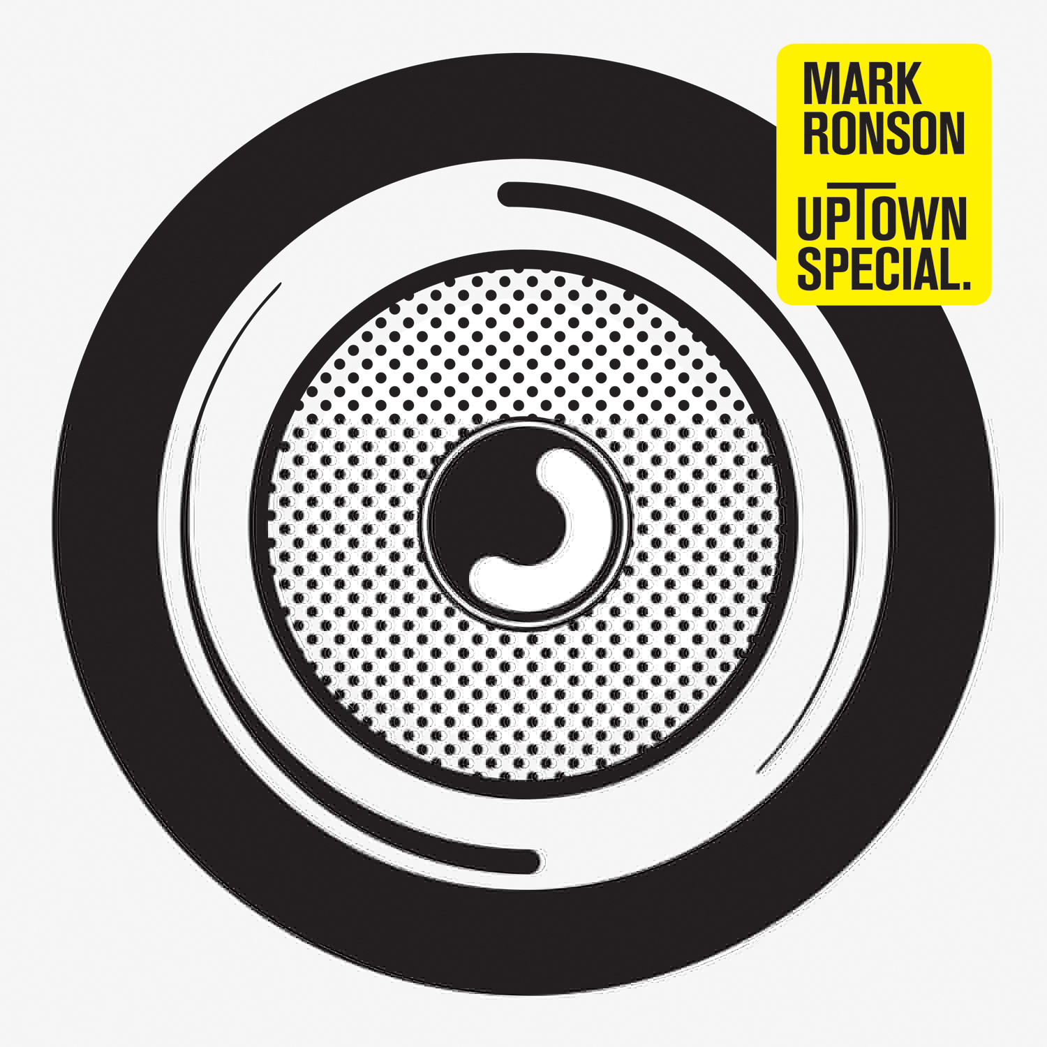 Albumhoes met een zwart-wit ontwerp. De artiestennaam is Mark Ronson. De albumnaam is Uptown Special.
