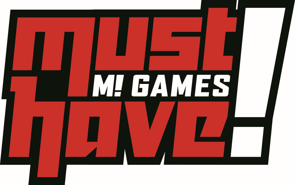 Must Have! Logo, roter und schwarzer Text.