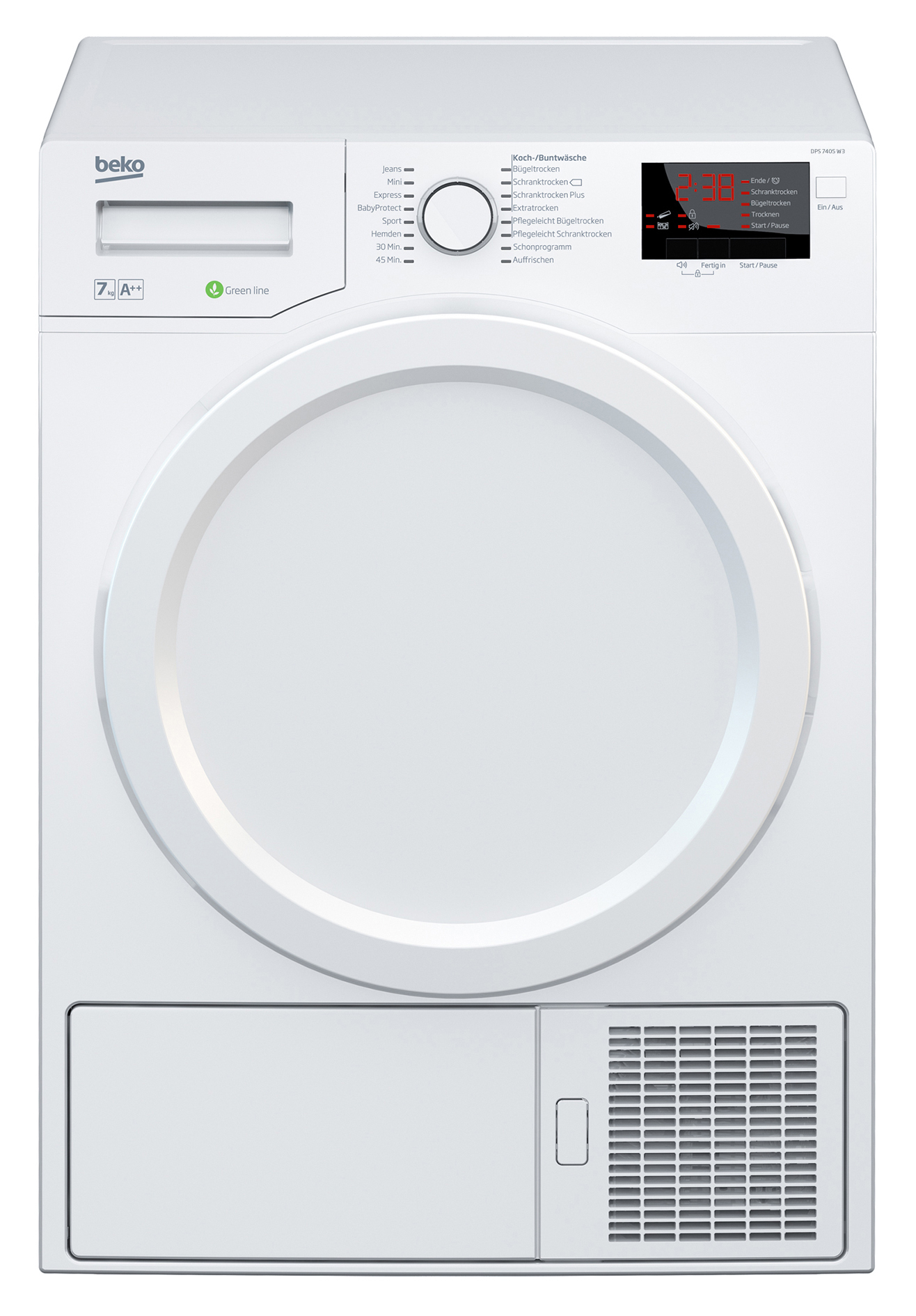 BEKO DPS 7405 W 3 Wärmepumpentrockner (7 kg, A++, Weiß)