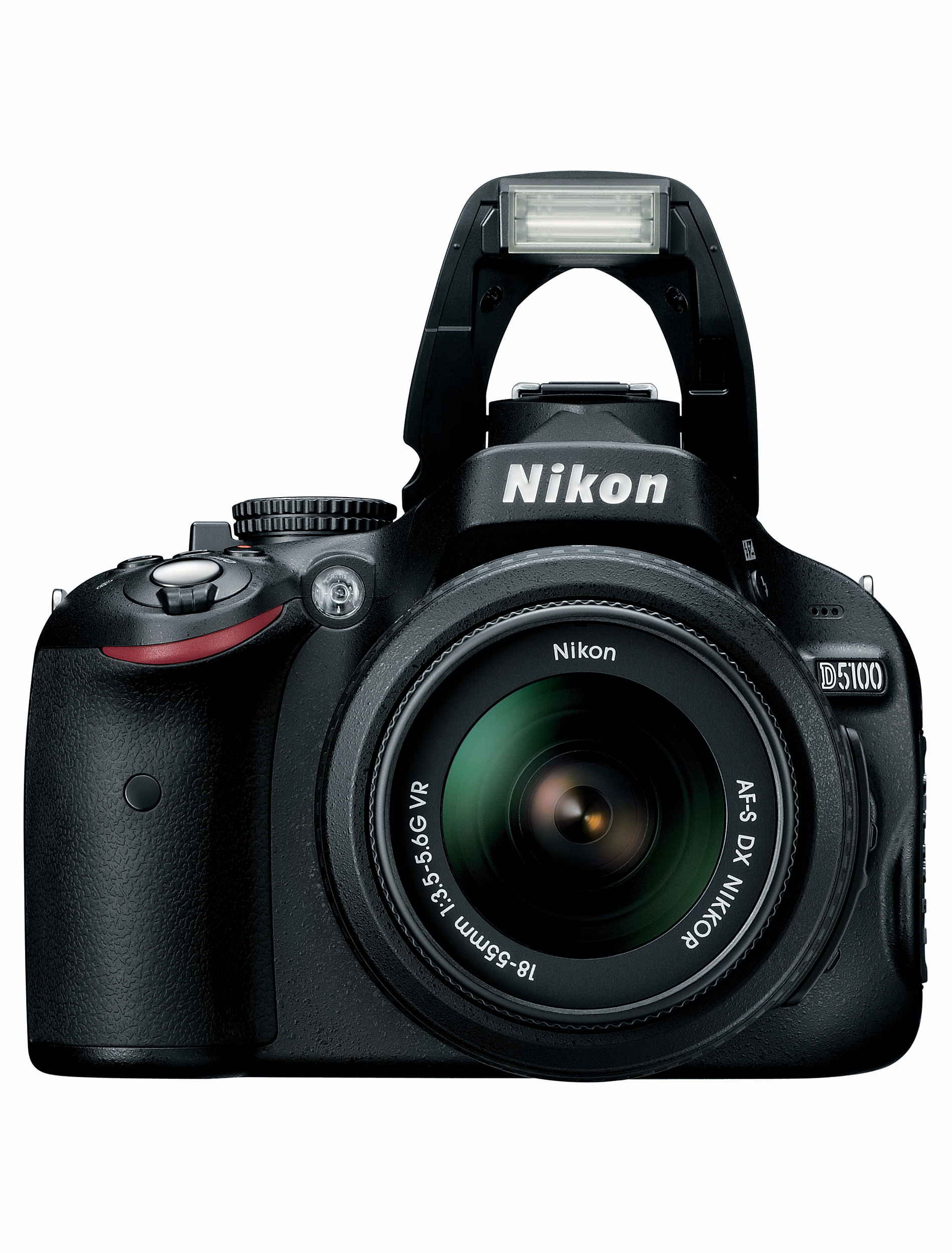 NIKON D5100+18-55mm VR Spiegelreflexkamera, 16,2 Megapixel, 18-55 mm Objektiv (VR), Schwarz