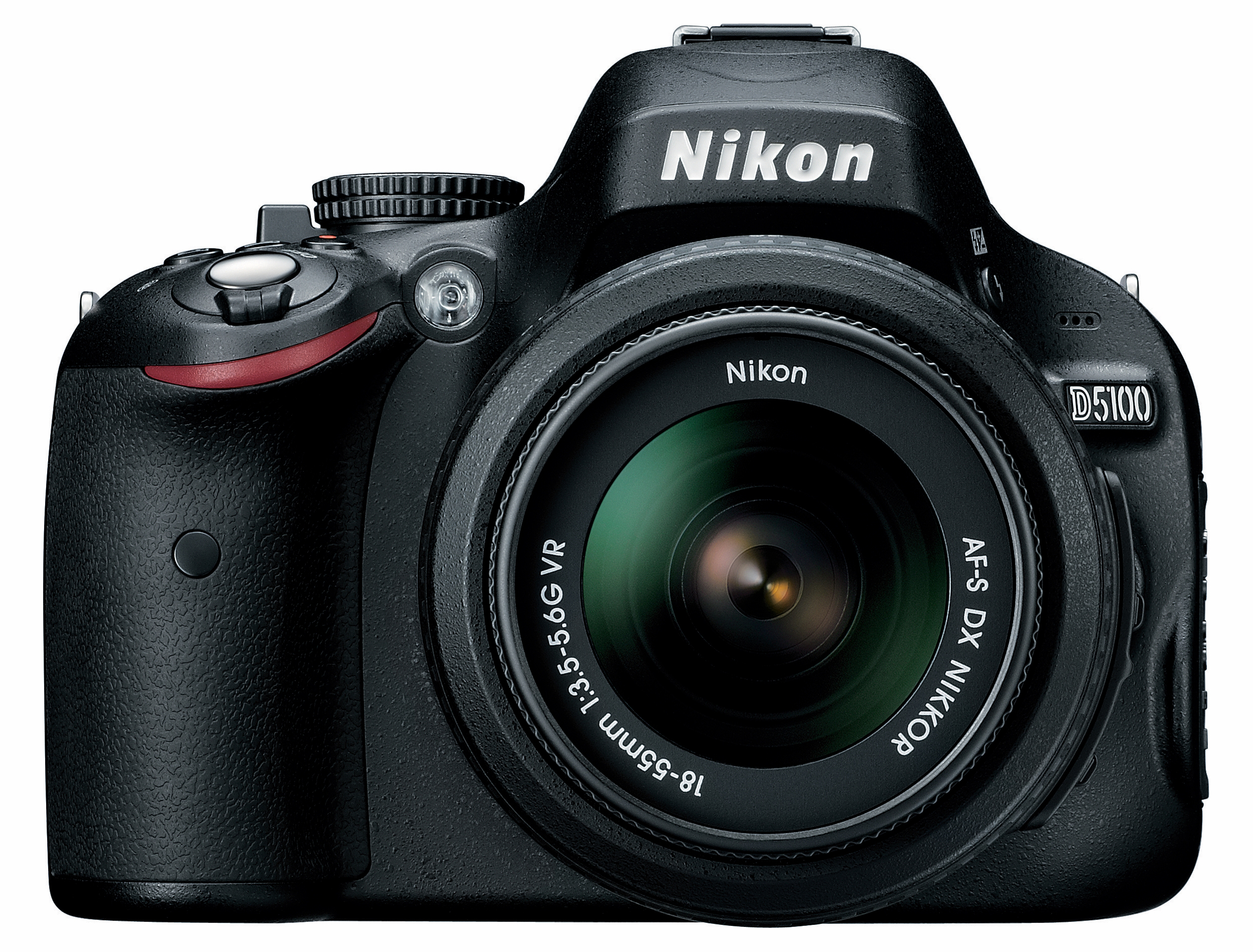 NIKON D5100+18-55mm VR Spiegelreflexkamera, 16,2 Megapixel, 18-55 mm Objektiv (VR), Schwarz