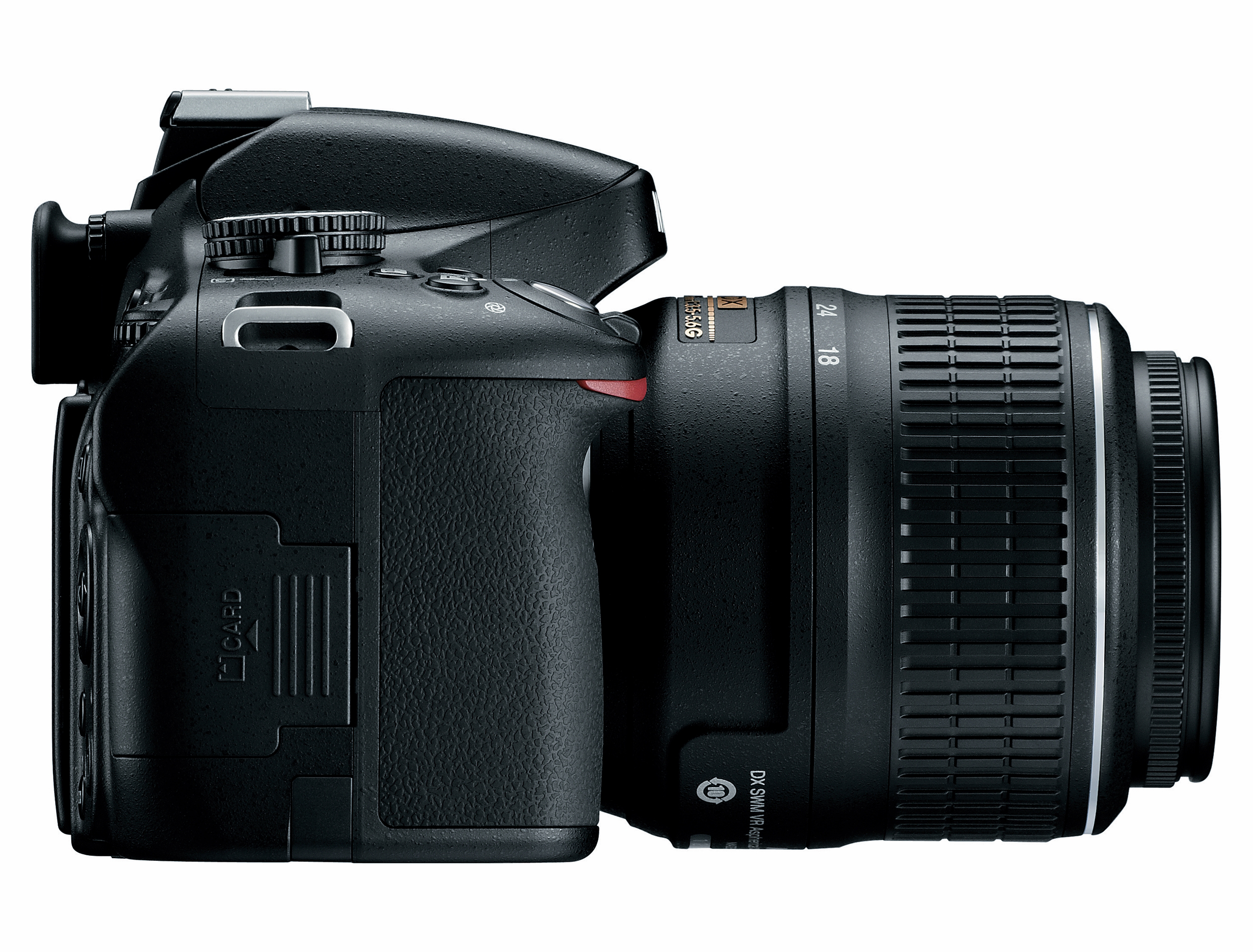 NIKON D5100+18-55mm VR Spiegelreflexkamera, 16,2 Megapixel, 18-55 mm Objektiv (VR), Schwarz