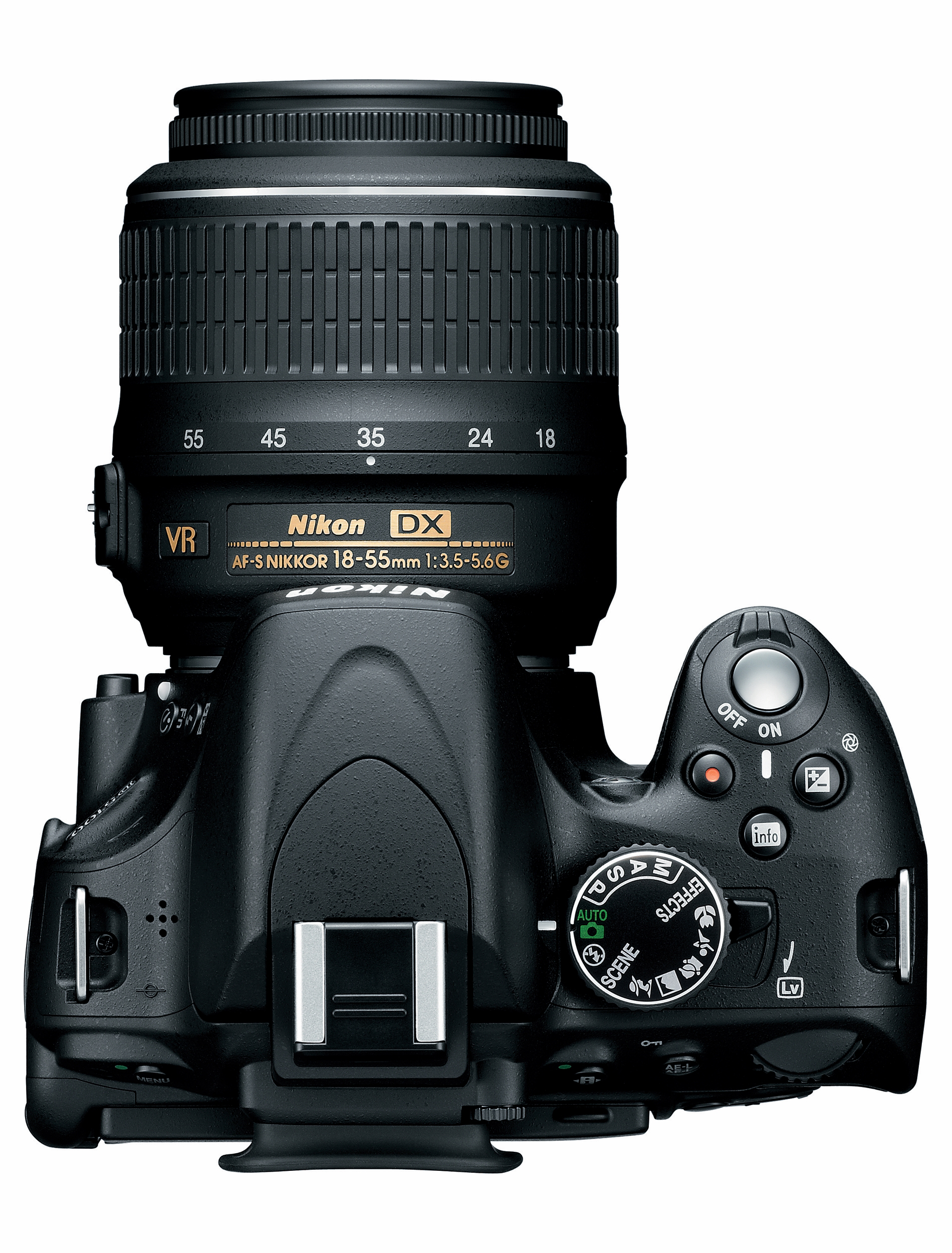 NIKON D5100+18-55mm VR Spiegelreflexkamera, 16,2 Megapixel, 18-55 mm Objektiv (VR), Schwarz