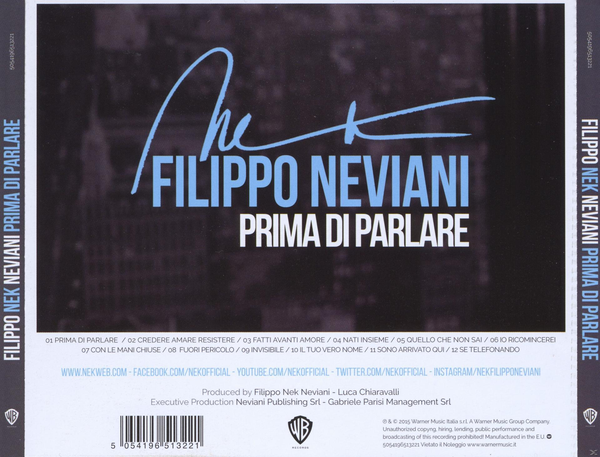 Nek - Prima Di Parlare  - (CD)