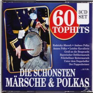 VARIOUS - 60 Top-Hits Die Schönsten Märsche+Polkas  - (CD)