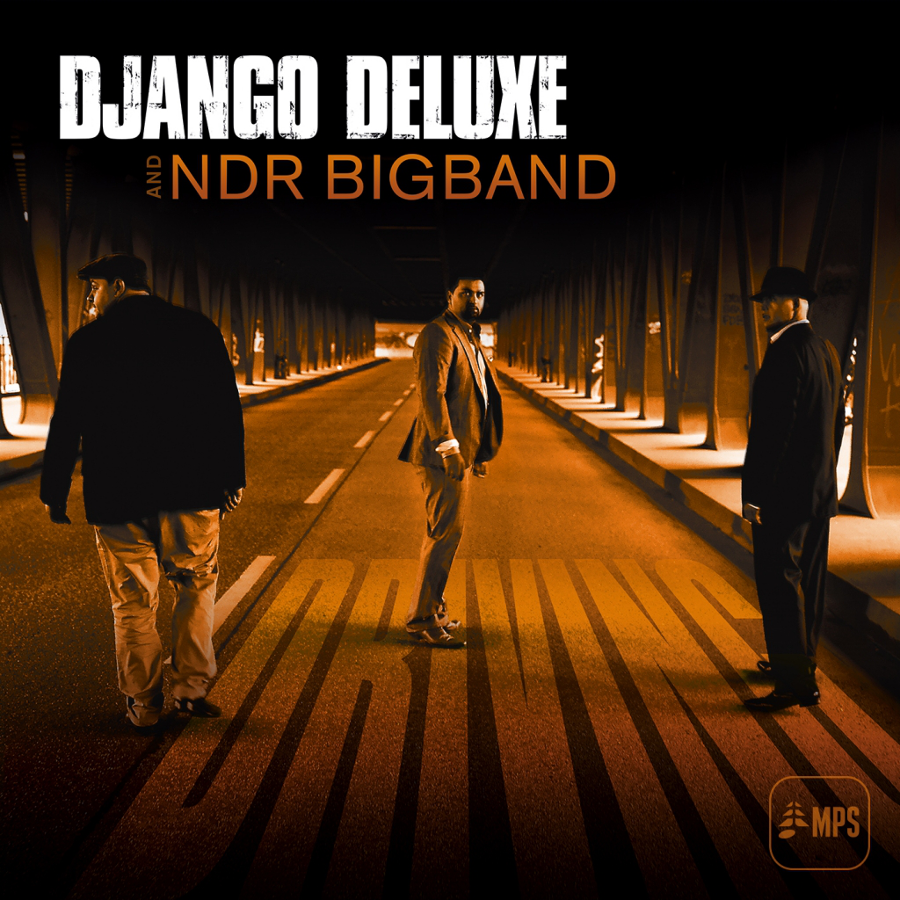 Három férfi egy hídon, Django Deluxe és NDR Bigband album borítója.