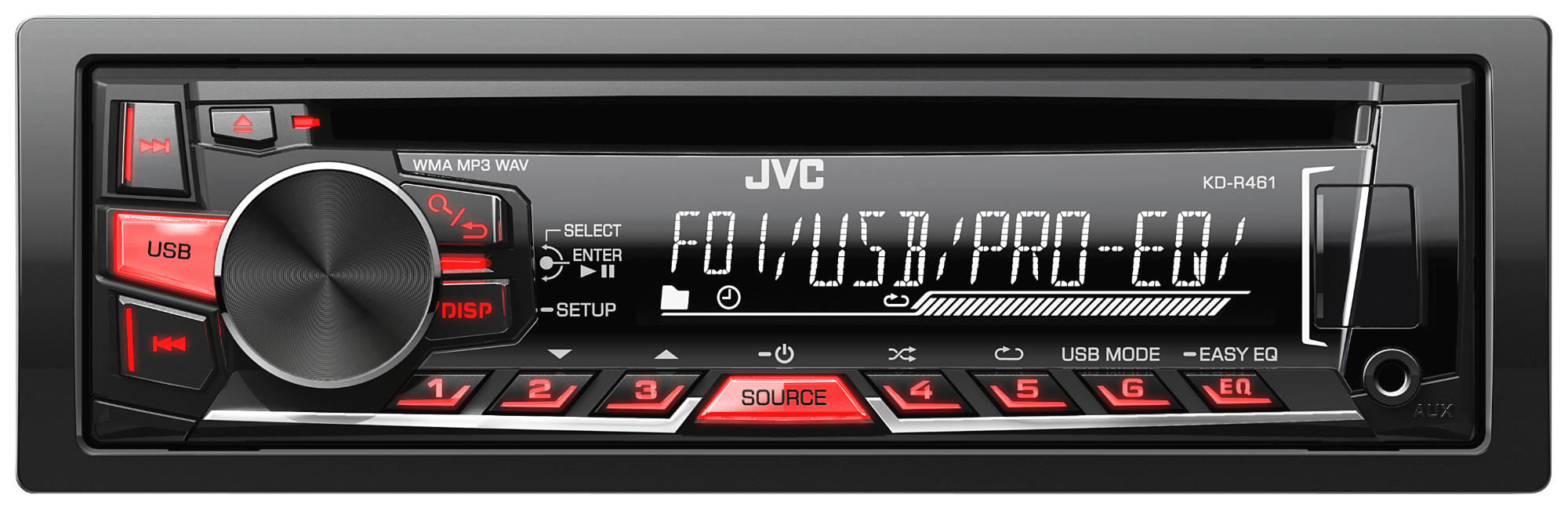 Autorradio - Jvc Kd-R461E, UsbCompatible Con Android