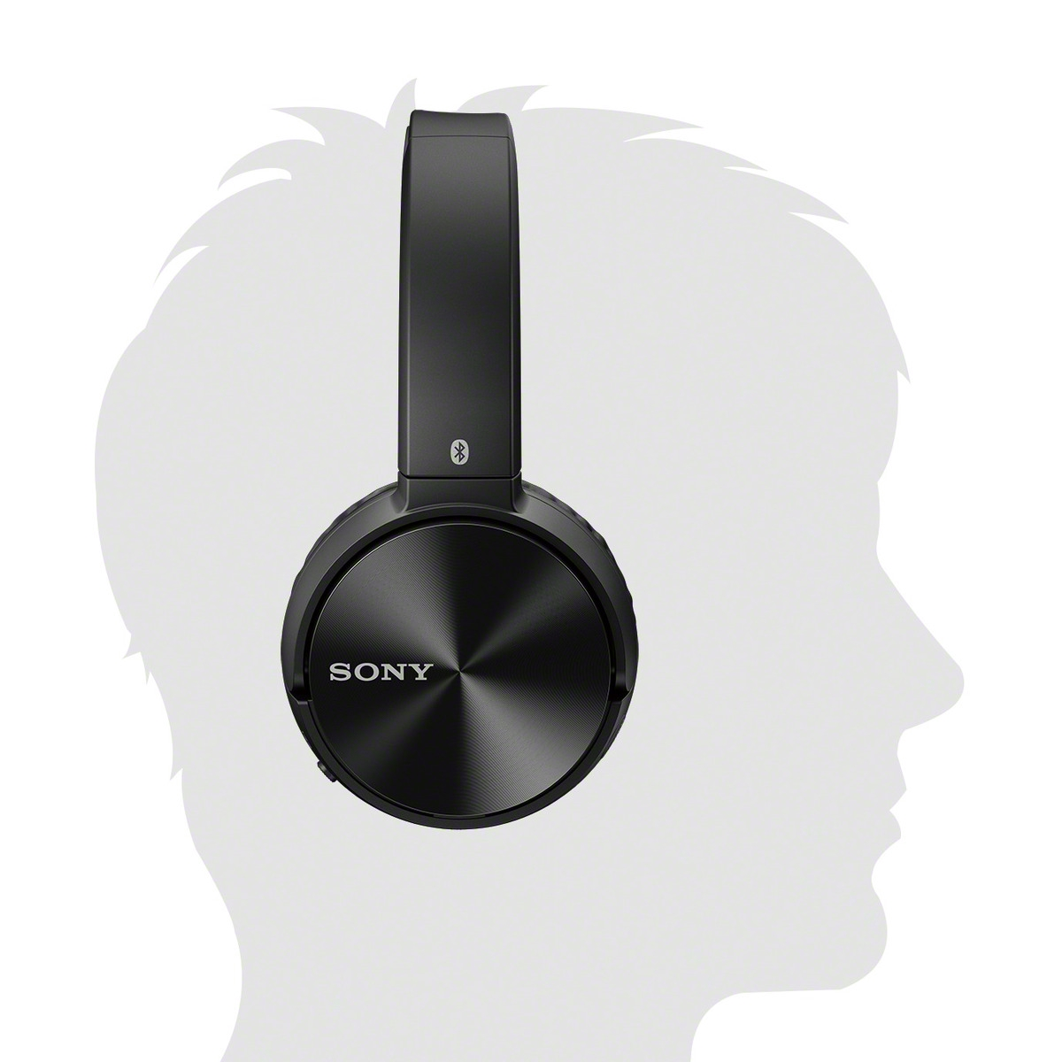 SONY MDR-ZX330BT, Over-ear Kopfhörer Bluetooth Schwarz