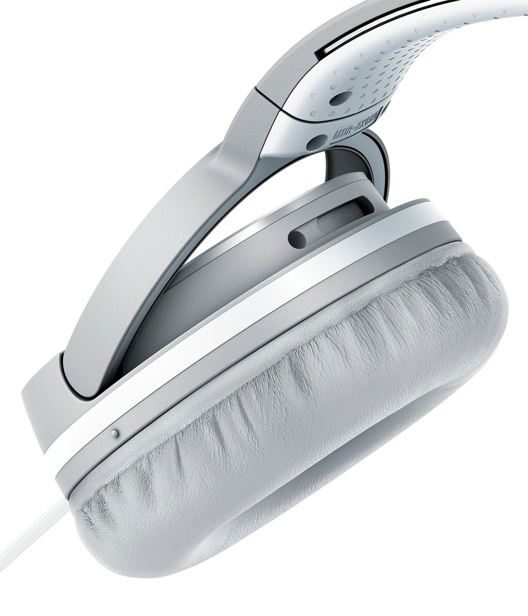 SONY MDR-ZX660AP, On-ear Kopfhörer Weiß