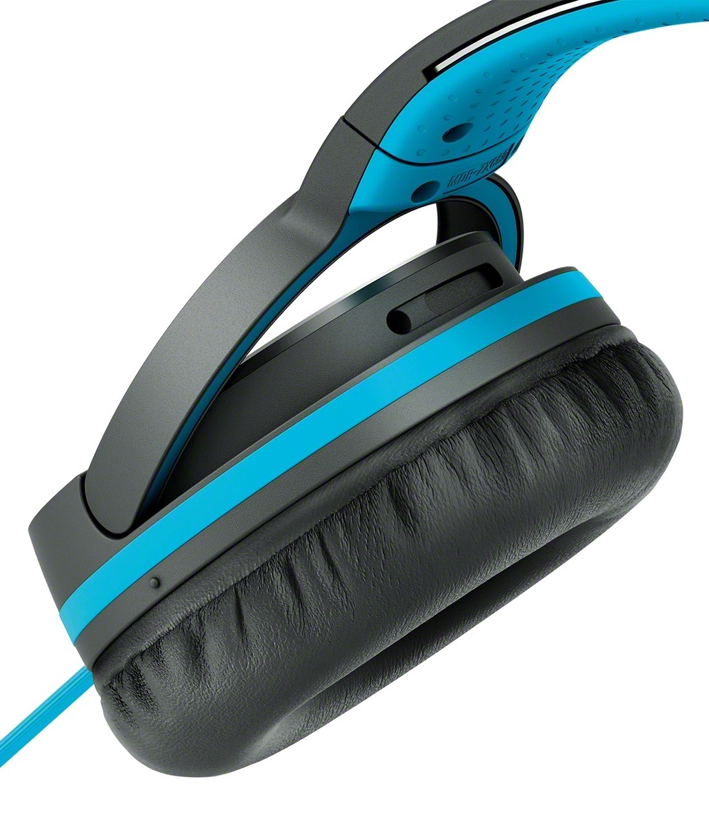 SONY MDR-ZX660AP, On-ear Kopfhörer Blau