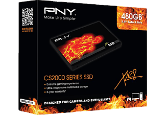 PNY SSD7CS2111-480-RB, 480 GB SSD SATA 6 Gbps, 2,5 Zoll, intern