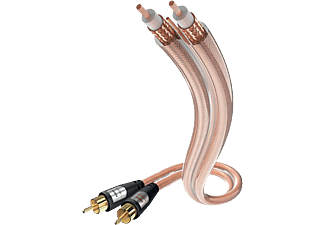 INAKUSTIK Star Audio Kábel, RCA - RCA, 0,75 m, transzparens (00304107)