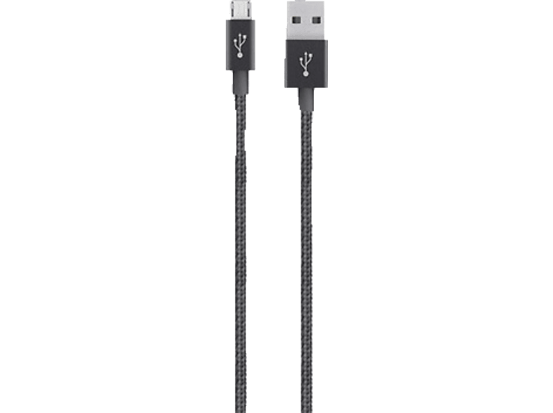 BELKIN MIXIT Metallic USB - microUSB-kabel zwart (F2CU021BT04-BLK)