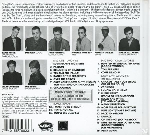 Ian Dury, Blockheads - Laughter (Deluxe Edition)  - (CD)