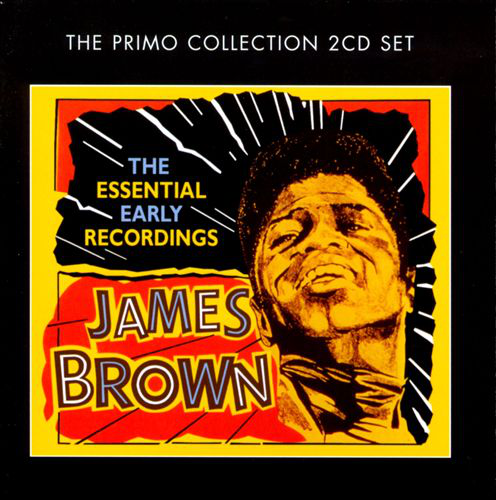 James Brown album borító. A kép Brown arcát mutatja sárga és piros keretben.