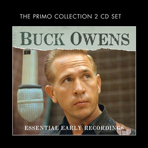 Buck Owens album borítója. A művész portréját mutatja mikrofonnal és az album címével.