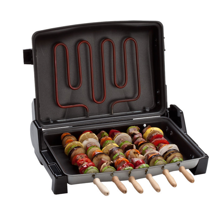 ERA SM-2 Grillex 4 ü 1 arada (Çiftli Tel + Şiş + Teflon Kaplama + Termostat )  Elektrikli Izgara
