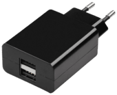 USB-Ladegerät Steckdose 2100 mA, schwarz