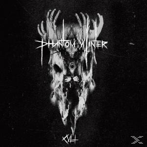 Albumcover für Phantom Winter. Enthält ein schädelähnliches Bild in Schwarzweiß.