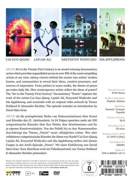 Cai Guo-Qiang, Laylah Ali, Krzysztof Wodiczko, Ida - Power-Art in the 21st Century  - (DVD)
