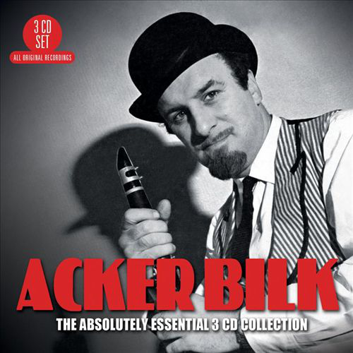 Album borító, egy bowler kalapos férfival, aki egy klarinétot tart.