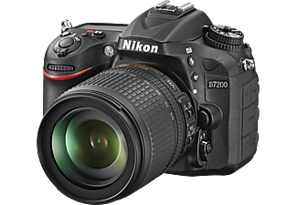 Cámara réflex | Nikon D7200 Sensor CMOS 24.2 MP HD + Objetivo AF-S 18-105mm ED