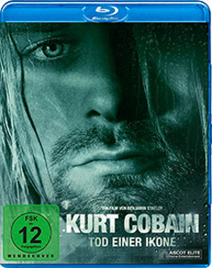 Filmcover mit Kurt Cobains Gesicht. Blu-ray-Hülle mit deutschem Text.
