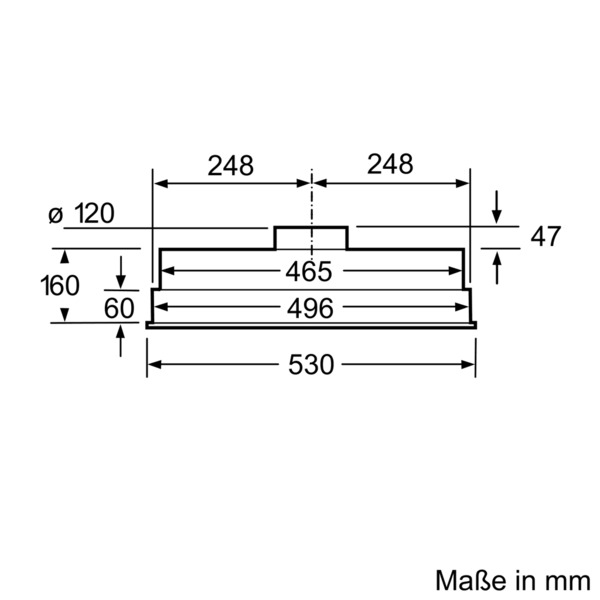 NEFF D5625X0 - DBM20A, Dunstabzugshaube (530 mm breit, 280 mm tief)