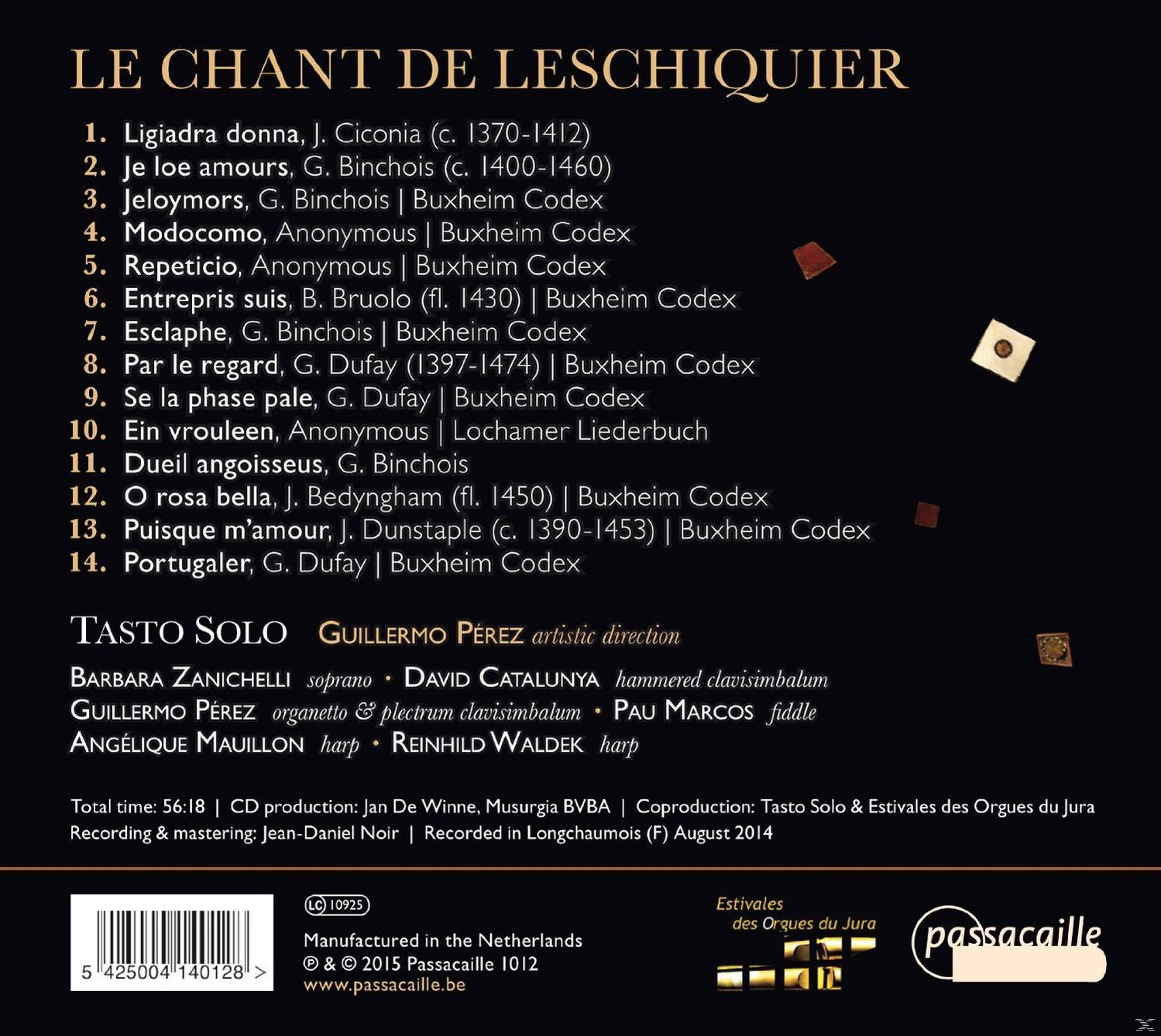 Tasto Solo - Le Chant De Leschiquier  - (CD)