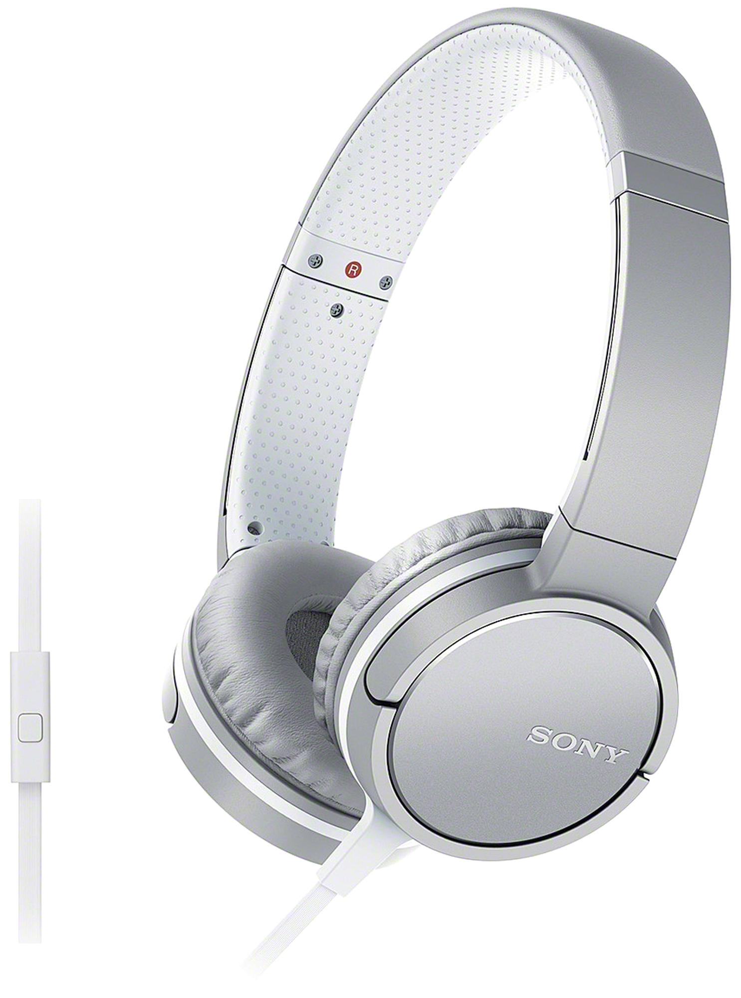 SONY MDR-ZX660AP, On-ear Kopfhörer Weiß