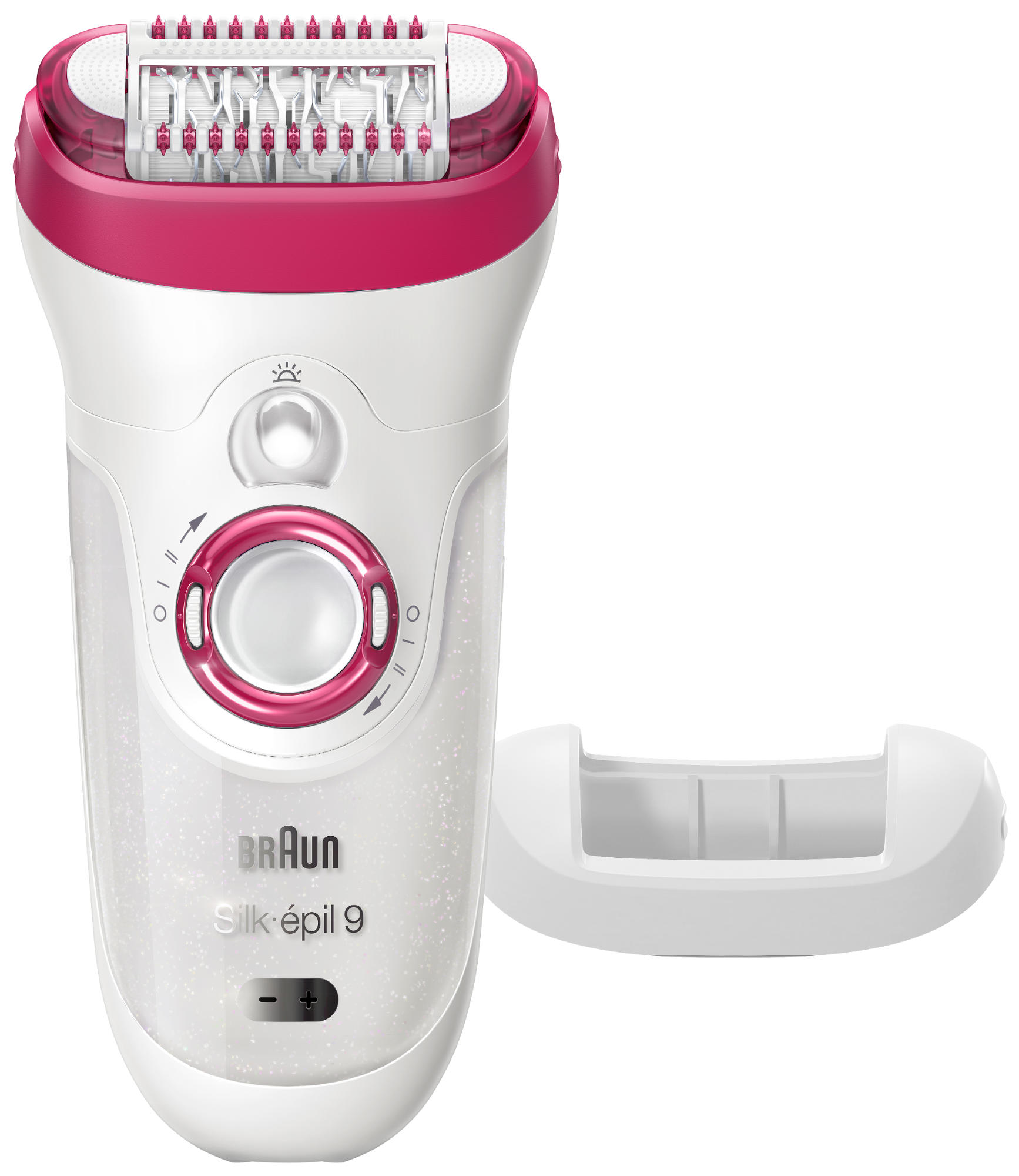 BRAUN Silk-epil 9 9-521 Epilierer, Weiß/Pink