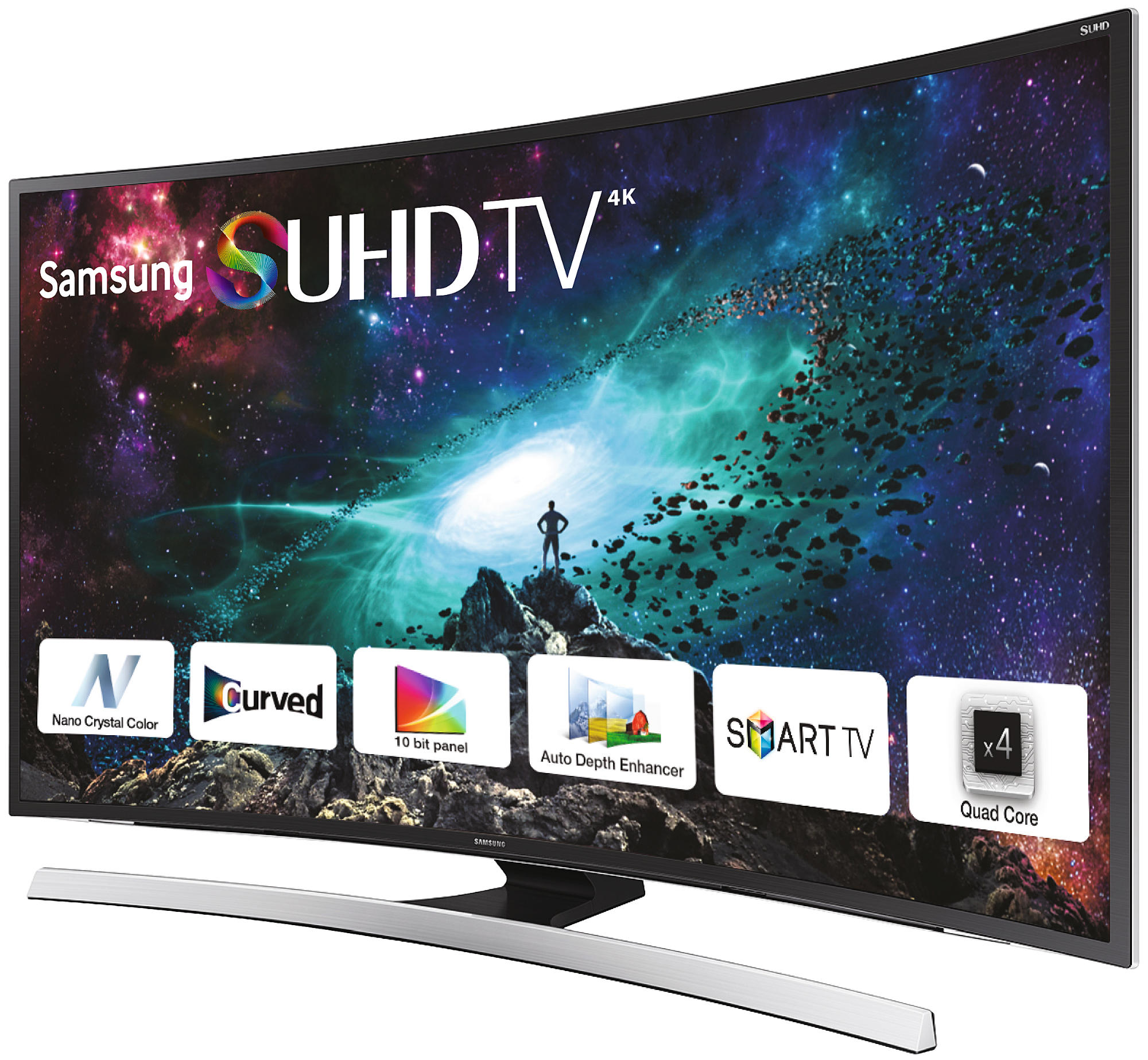 TV LED 55" - Samsung 55JS8500 Curvo, SUHD, Smart TV