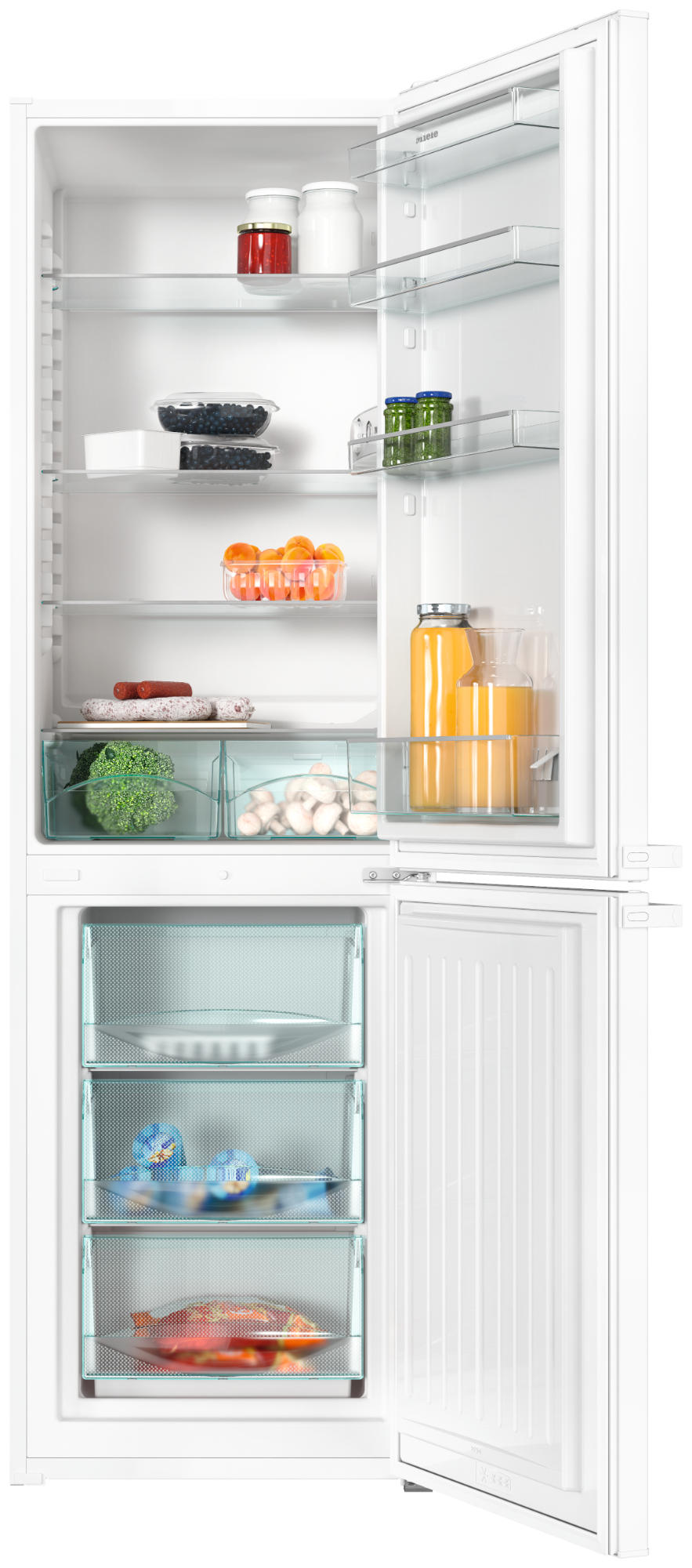 MIELE KD 28052 ws Kühlgefrierkombination (F, 296 l, 1812 mm hoch, Weiß)