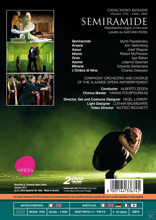 VARIOUS, Symphony Orchestra & Chorus Opera - Semiramide Of Vlaamse - Antwerp Rossini (DVD) The 