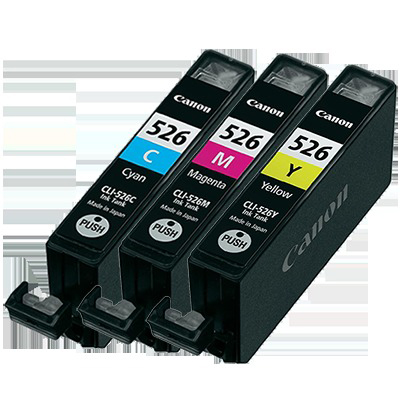 CANON CLI-526CMY - Tintenpatrone (Gelb, cyan, magenta)