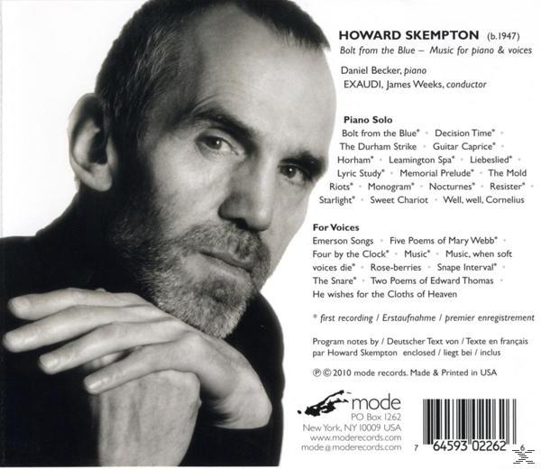 Daniel Becker & Exaudi - Howard Skempton: Bolt From The Blue  - (CD)