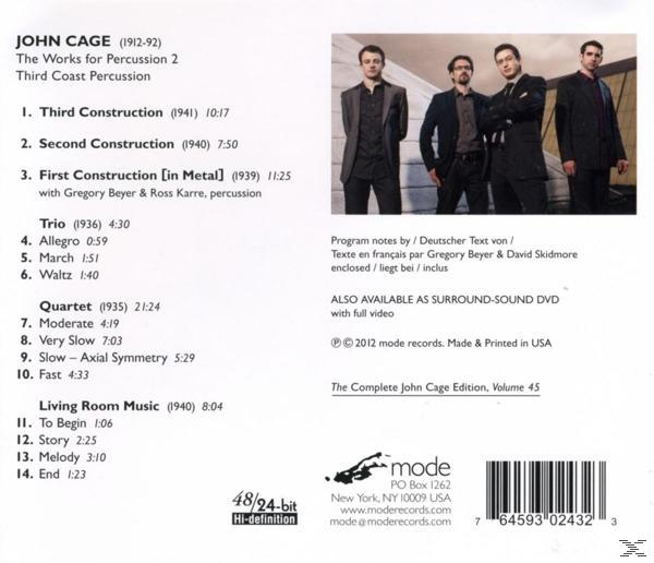 Third Coast Percussion - The Works For Percussion 2  - (CD)