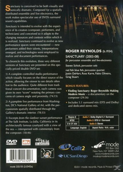 Roger Reynolds - Sanctuary  - (DVD)