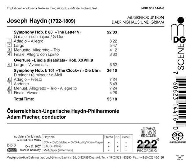 Adam Fischer - Joseph Haydn  - (SACD Hybrid)