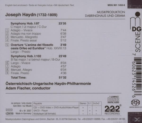 Haydn-philharmonie - SYMPHONIES 97 & 102  - (SACD Hybrid)