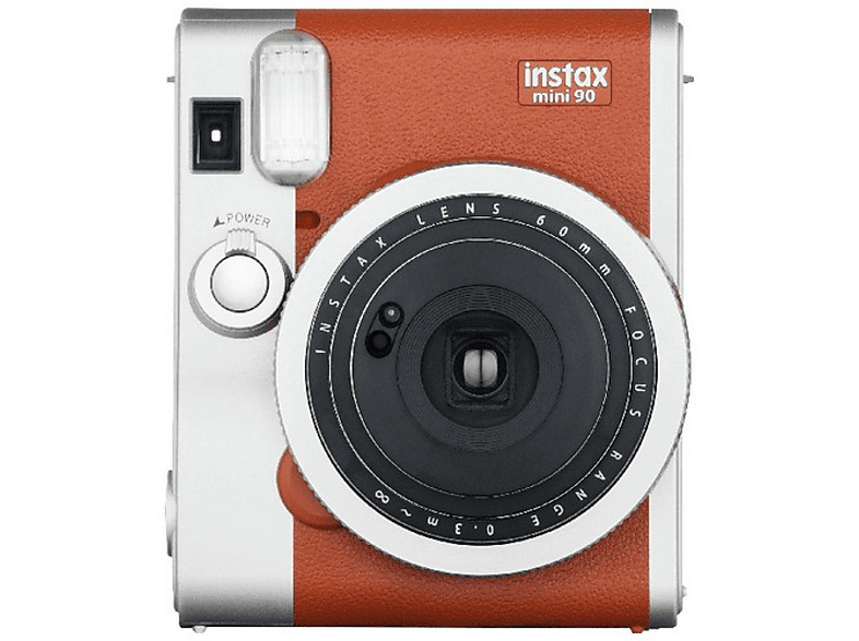 FUJIFILM instax Mini 90 Neo Sofortbildkamera, Braun