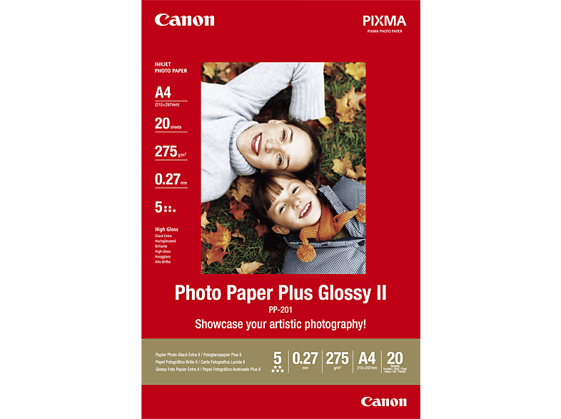 CANON PP-201 A4 PAPER PLUS GLOSSY - (Weiss)