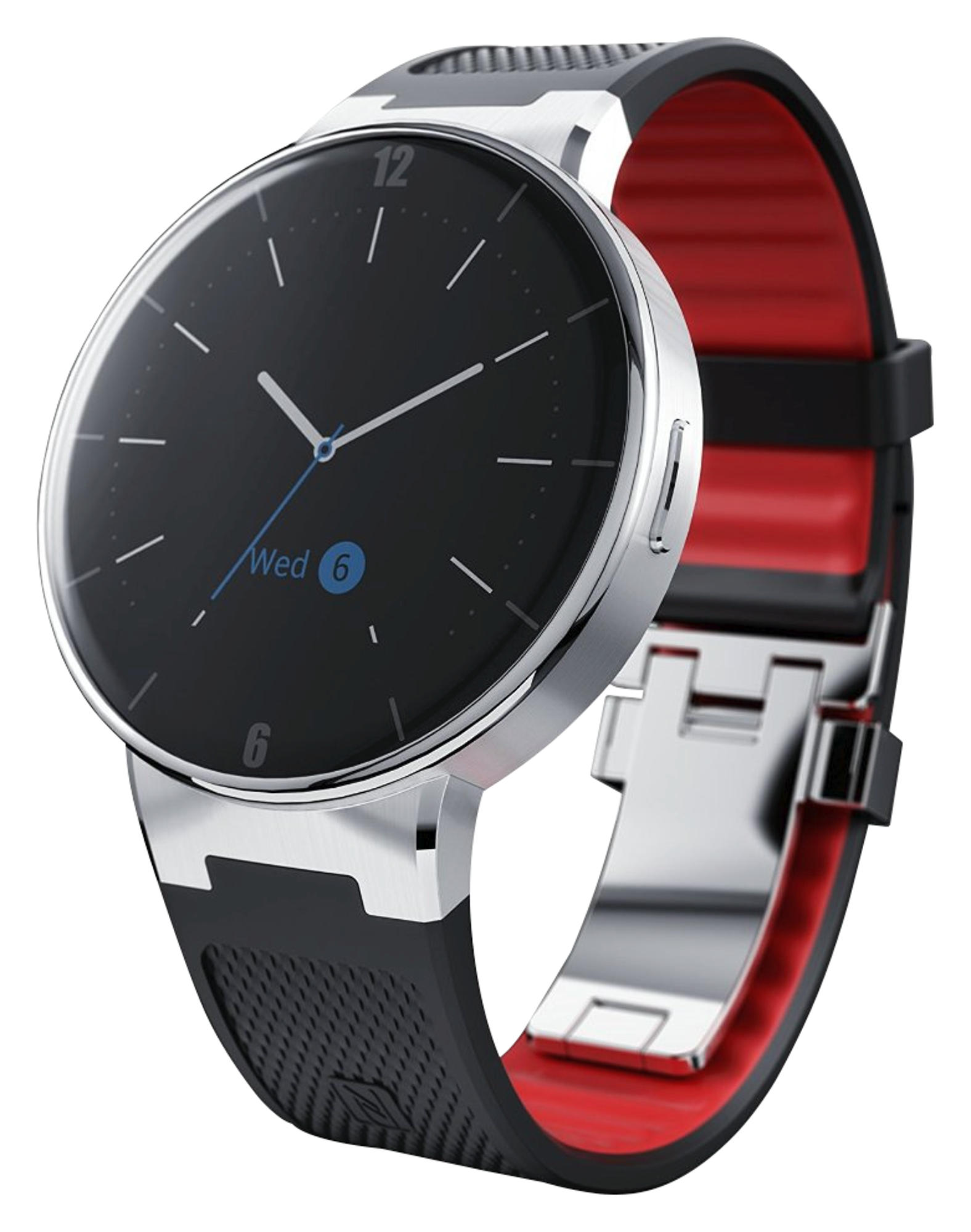 Smartwatch - Alcatel One Touch Watch Negro, con 512 MB RAM, bluetooth y acabado metálico