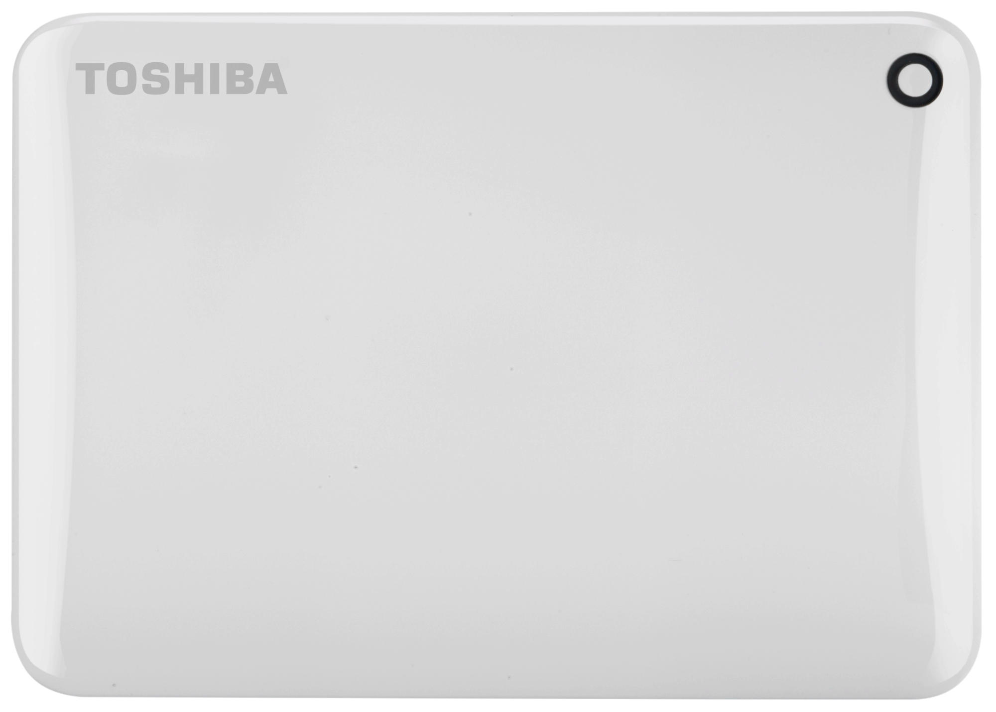 Disco duro de 1 TB - Toshiba Canvio Connect II, 2,5 pulgadas, USB 3.0, Blanco