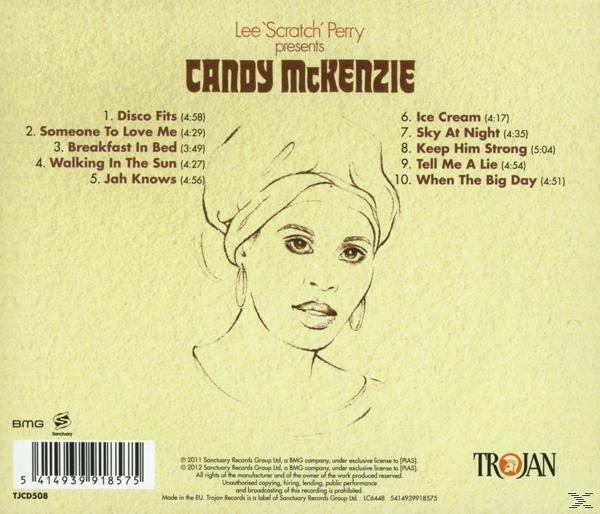 Albumcover mit einer Illustration einer Frau. Titel: Candy McKenzie.
