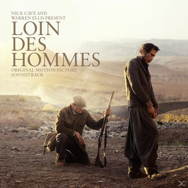 Albumcover. Zwei Männer in einer Wüstenlandschaft. Text: Loin Des Hommes Soundtrack.
