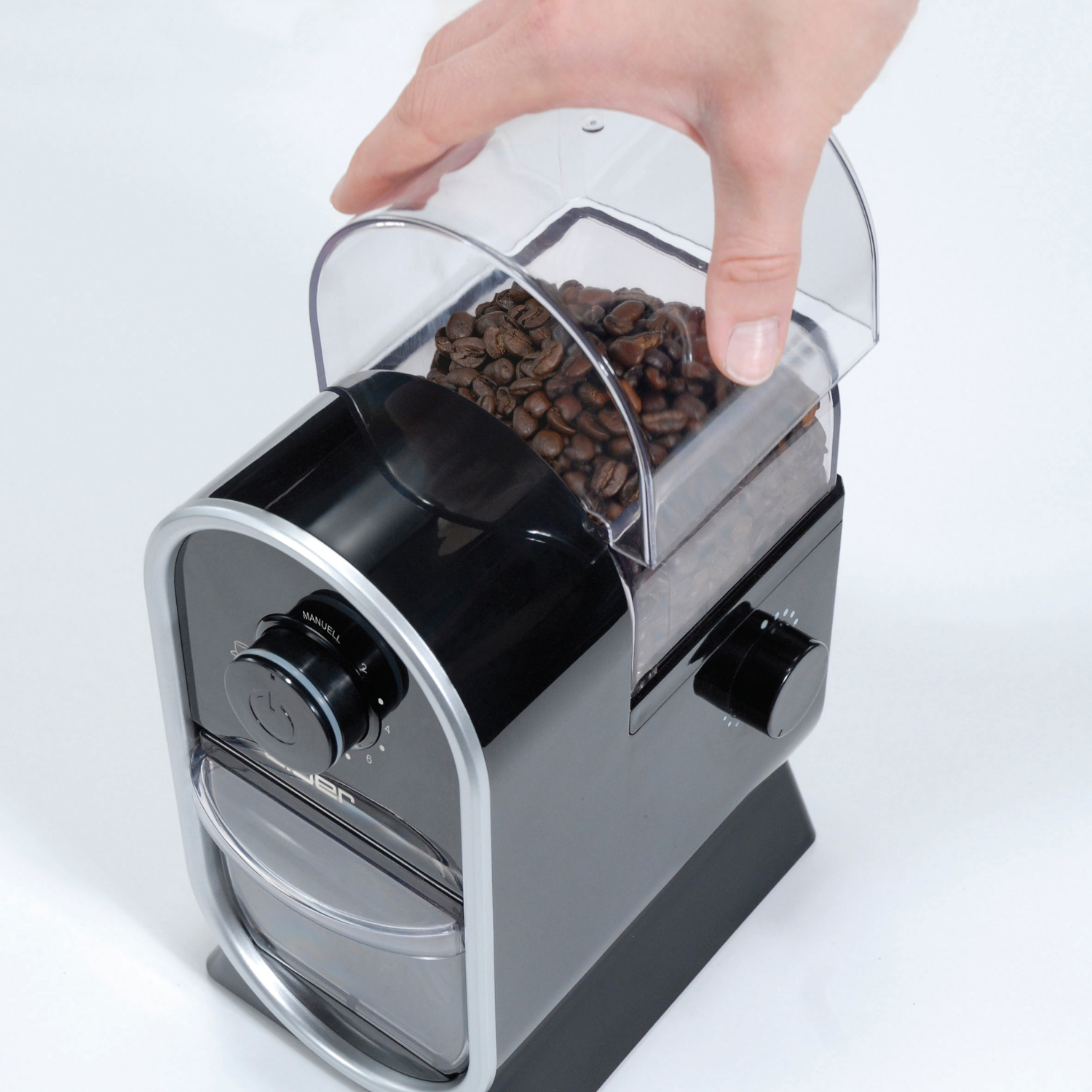 CLOER 7560 Kaffeemühle Schwarz 100 Watt, Scheibenmahlwerk