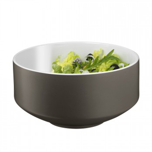 WMF 06.5606.9450 Satin Moto Salatschale Set 3-teilig Lavagrau/Edelstahl