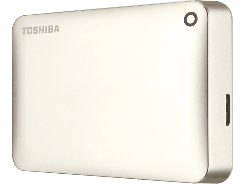 TOSHIBA Canvio Connect II Festplatte, 2 TB HDD, 2,5 Zoll, extern, Gold